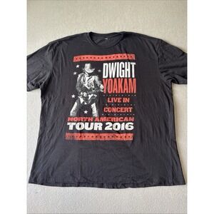 Dwight Yoakam Official Live In Concert North American Tour 2016 T-Shirt XXL Tee